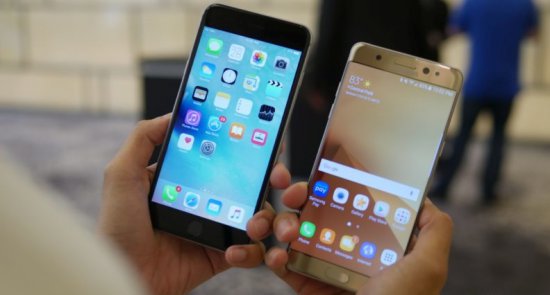 : Samsung Galaxy Note 7 vs iPhone 6s Plus